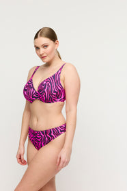 Malabo Hot Pink Zebra Bikini Briefs Brazilian