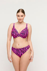 Malabo Hot Pink Zebra Bikini Briefs Brazilian