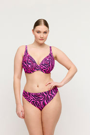 Malabo Hot Pink Zebra Bikini Briefs Brazilian
