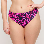Malabo Hot Pink Zebra Bikini Briefs Brazilian