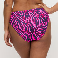 Malabo Hot Pink Zebra Bikini Full Briefs
