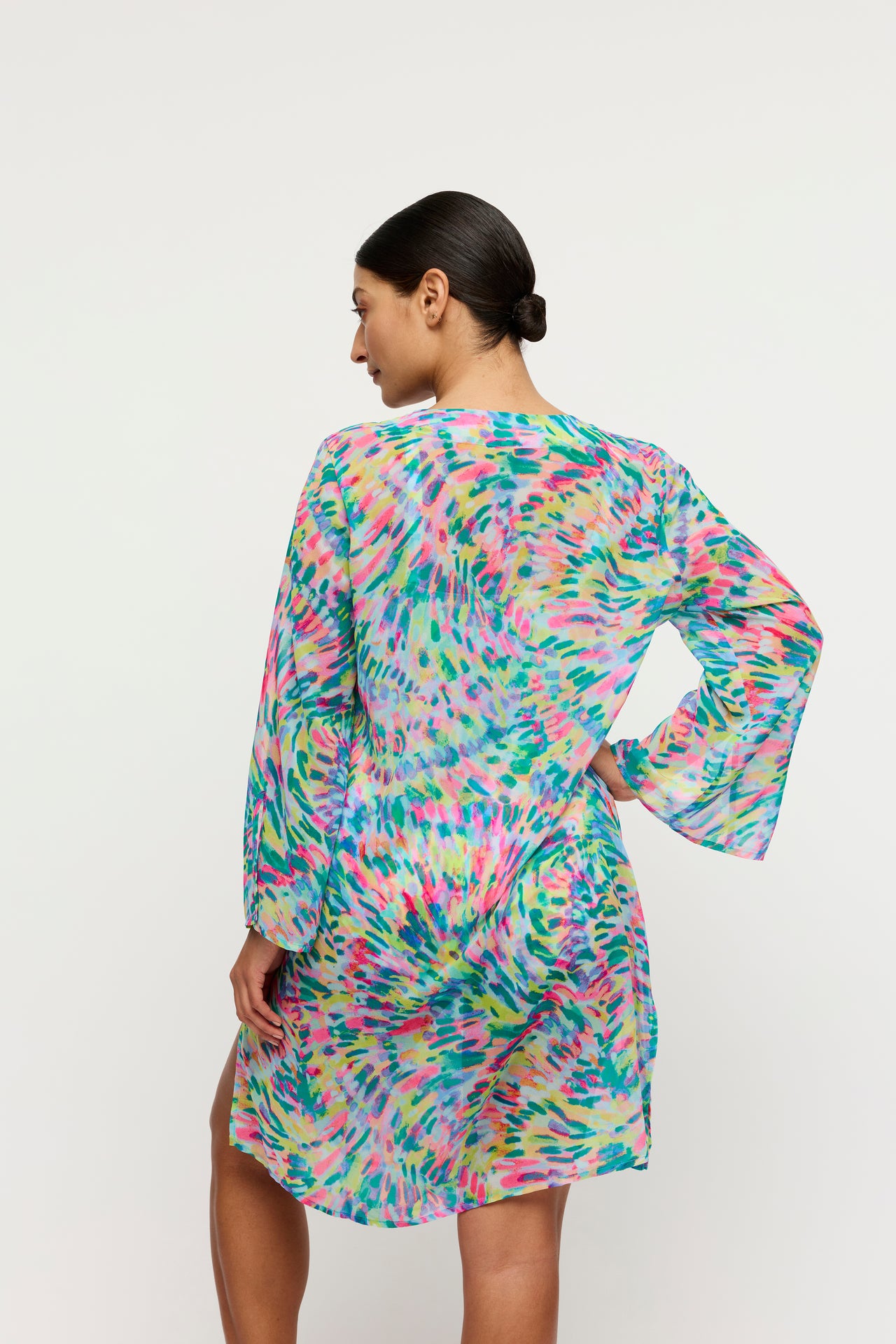 Douala Impressionist Summer Swimwear Kaftan