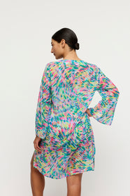 Douala Impressionist Summer Swimwear Kaftan