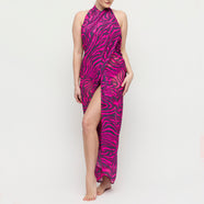 Malabo Hot Pink Zebra Swimwear Pareo