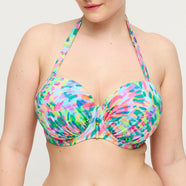 Douala Impressionist Summer Padded Balcony Bikini Top
