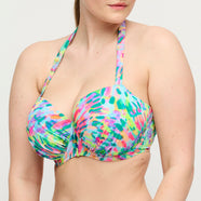 Douala Impressionist Summer Padded Balcony Bikini Top