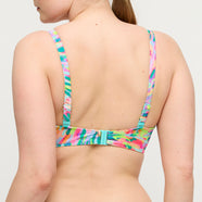 Douala Impressionist Summer Padded Balcony Bikini Top