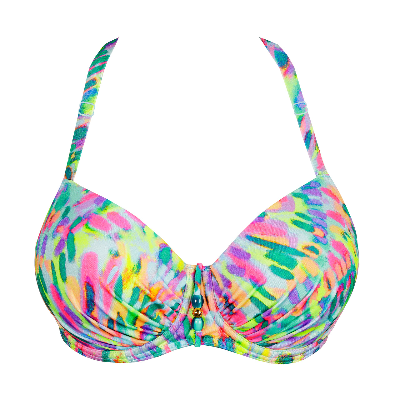 Douala Impressionist Summer Padded Balcony Bikini Top