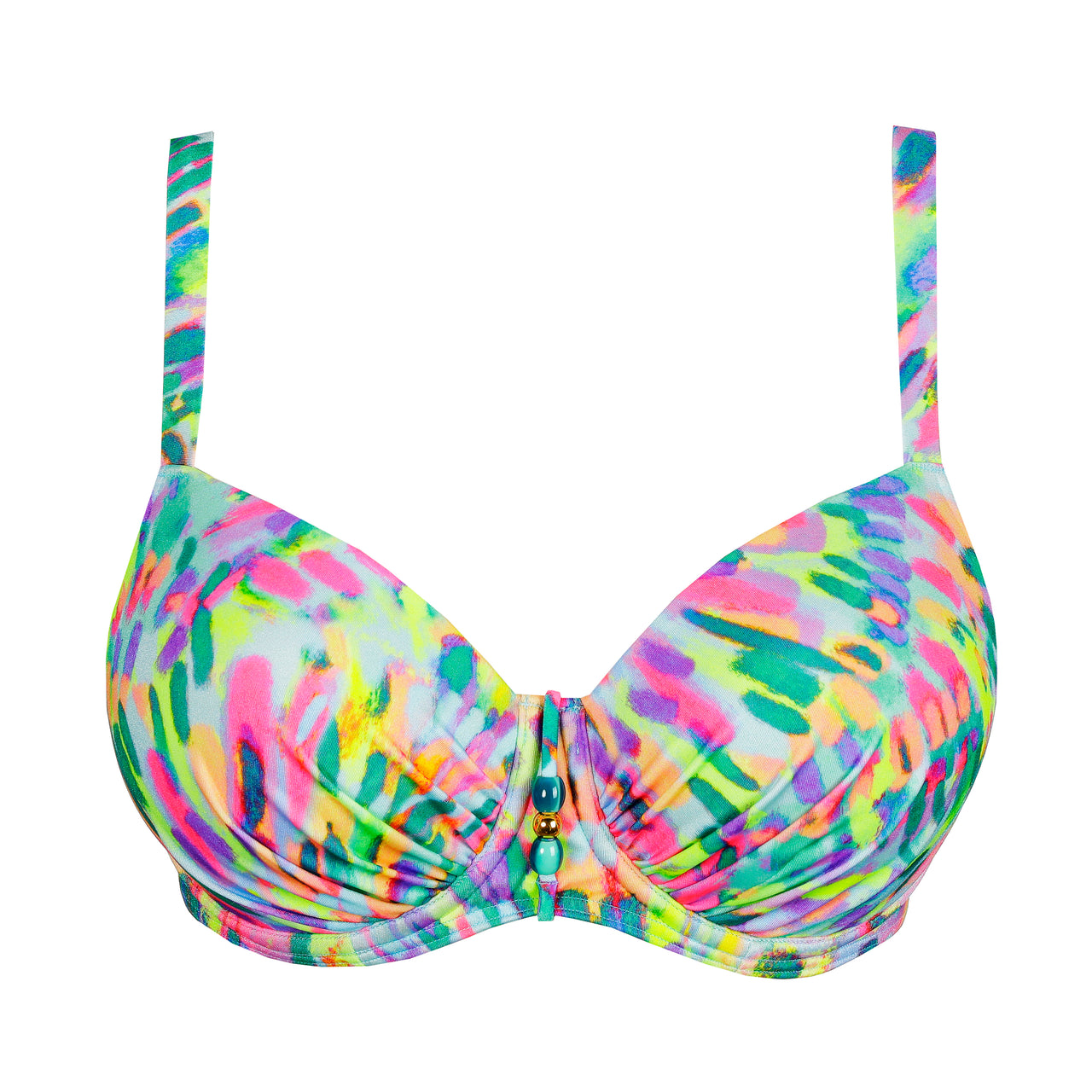 Douala Impressionist Summer Padded Balcony Bikini Top