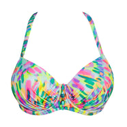 Douala Impressionist Summer Padded Balcony Bikini Top