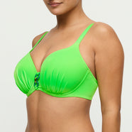 Pilon Neon Lime Padded Heartshape Bikini Top