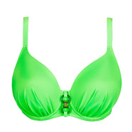 Pilon Neon Lime Padded Heartshape Bikini Top
