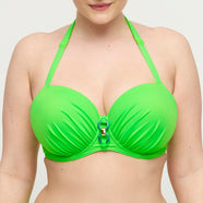Pilon Neon Lime Padded Balcony Bikini Top