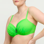 Pilon Neon Lime Padded Balcony Bikini Top
