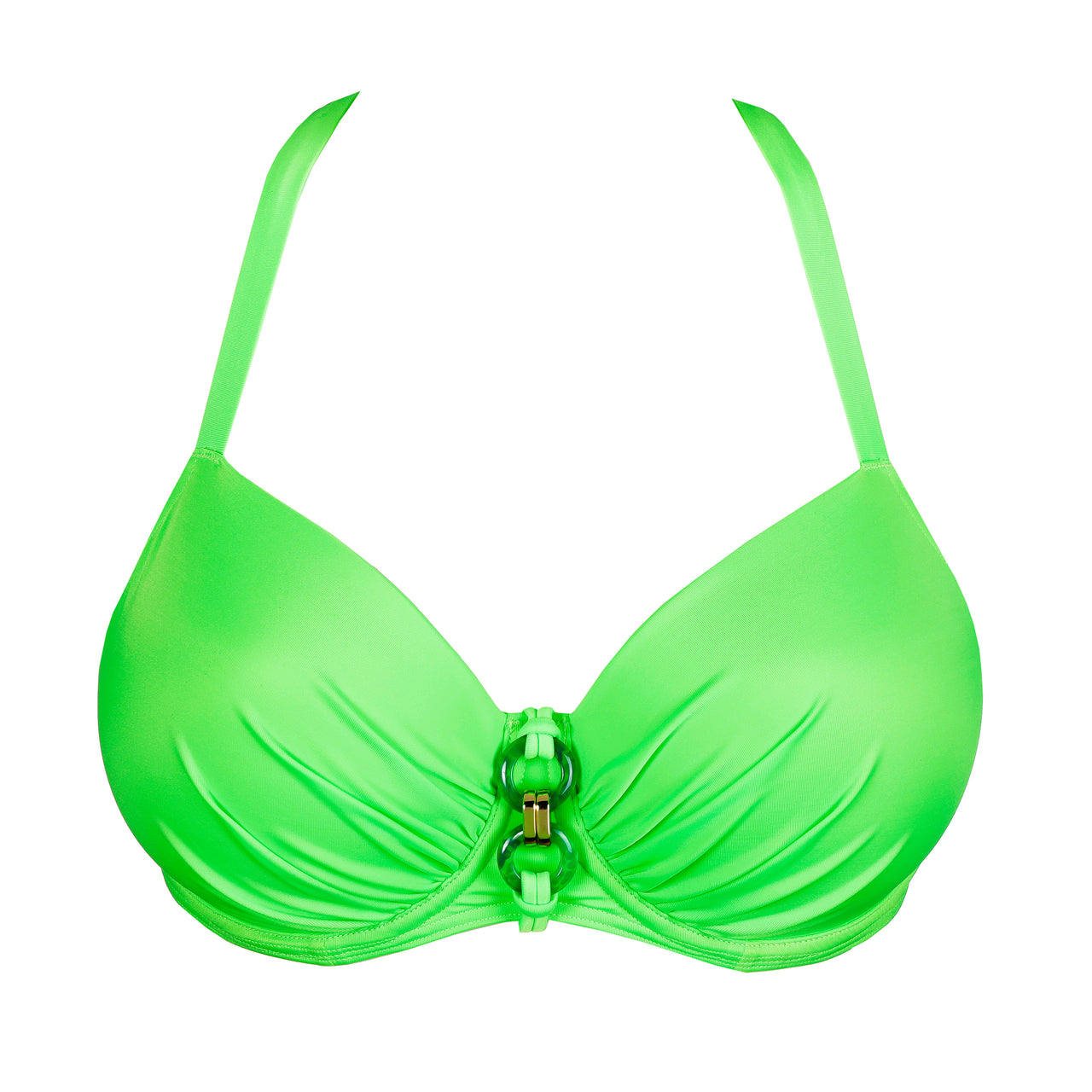 Pilon Neon Lime Padded Balcony Bikini Top