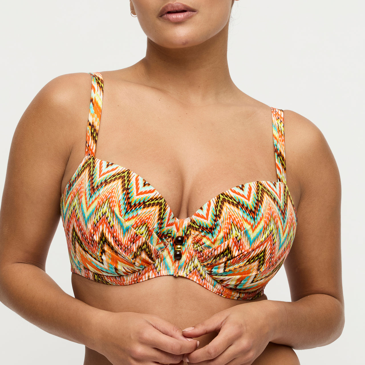 Tubou Ikat Summer Padded Balcony Bikini Top