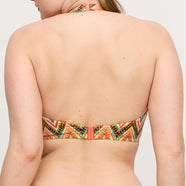 Tubou Ikat Summer Half Padded Plunge Bikini Top