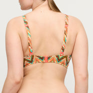 Tubou Ikat Summer Half Padded Plunge Bikini Top