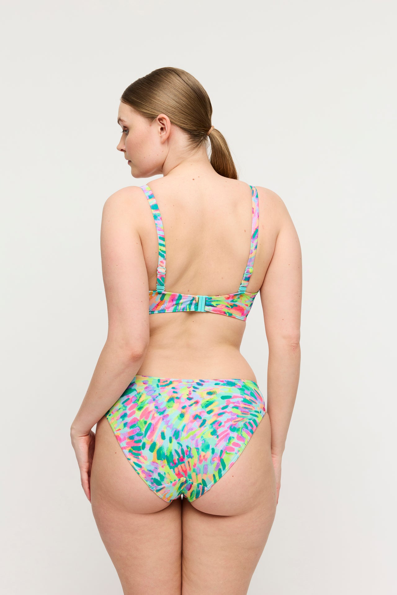 Douala Impressionist Summer Padded Balcony Bikini Top