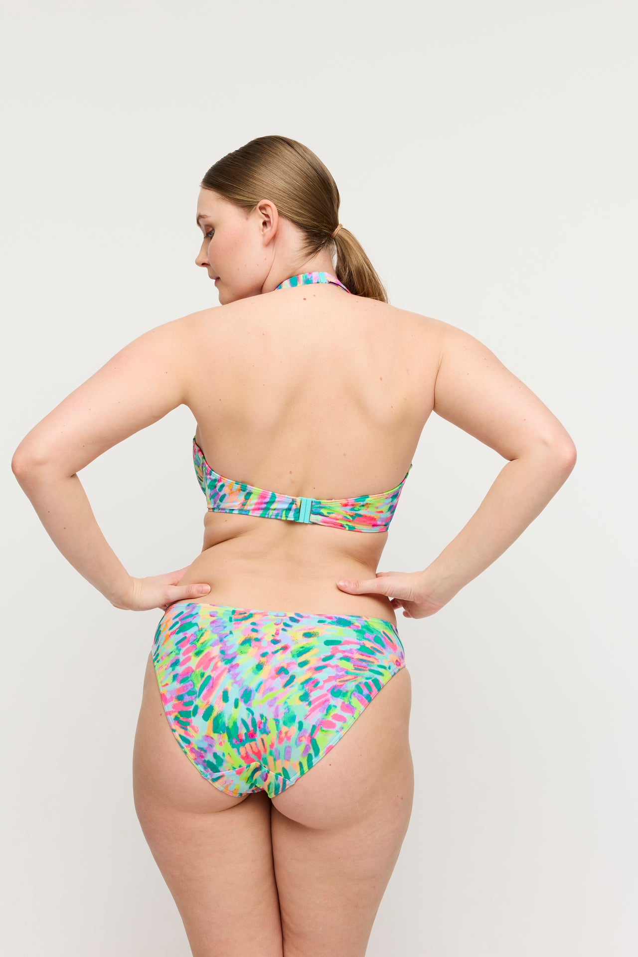 Douala Impressionist Summer Padded Balcony Bikini Top