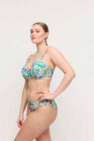 Douala Impressionist Summer Padded Balcony Bikini Top