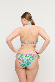 Douala Impressionist Summer Half Padded Plunge Bikini Top