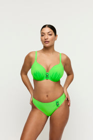Pilon Neon Lime Padded Heartshape Bikini Top