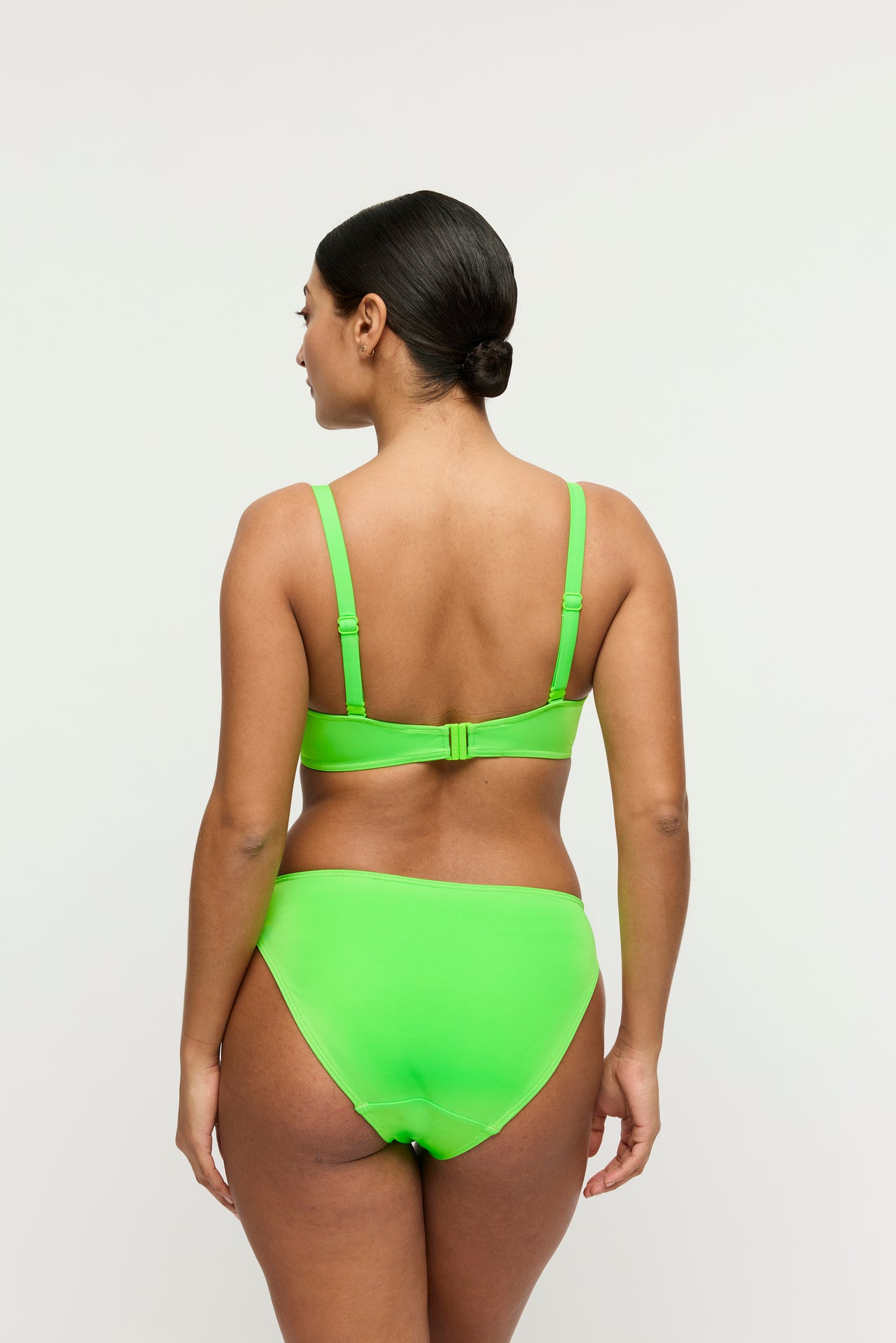 Pilon Neon Lime Padded Heartshape Bikini Top