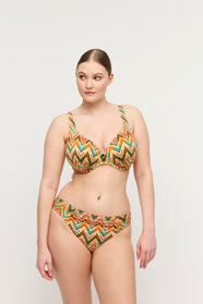 Tubou Ikat Summer Half Padded Plunge Bikini Top