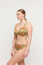 Tubou Ikat Summer Half Padded Plunge Bikini Top