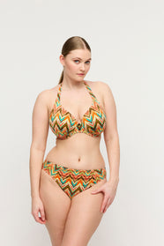 Tubou Ikat Summer Half Padded Plunge Bikini Top