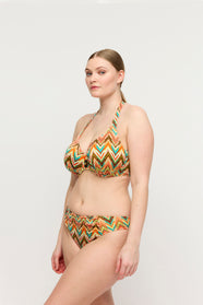 Tubou Ikat Summer Half Padded Plunge Bikini Top