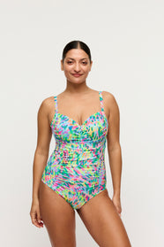 Douala Impressionist Summer Full Cup Swimsuit Control