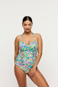Douala Impressionist Summer Full Cup Swimsuit Control