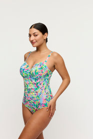 Douala Impressionist Summer Full Cup Swimsuit Control