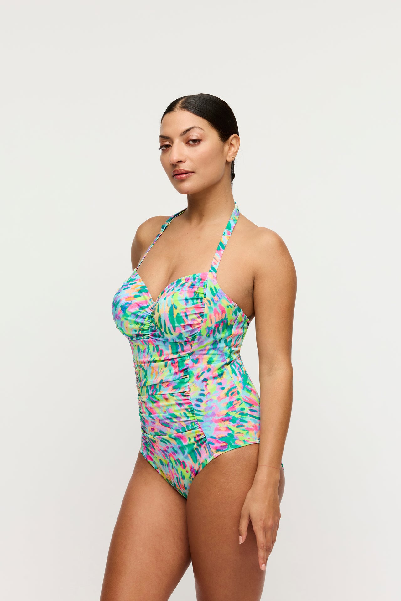 Douala Impressionist Summer Full Cup Swimsuit Control