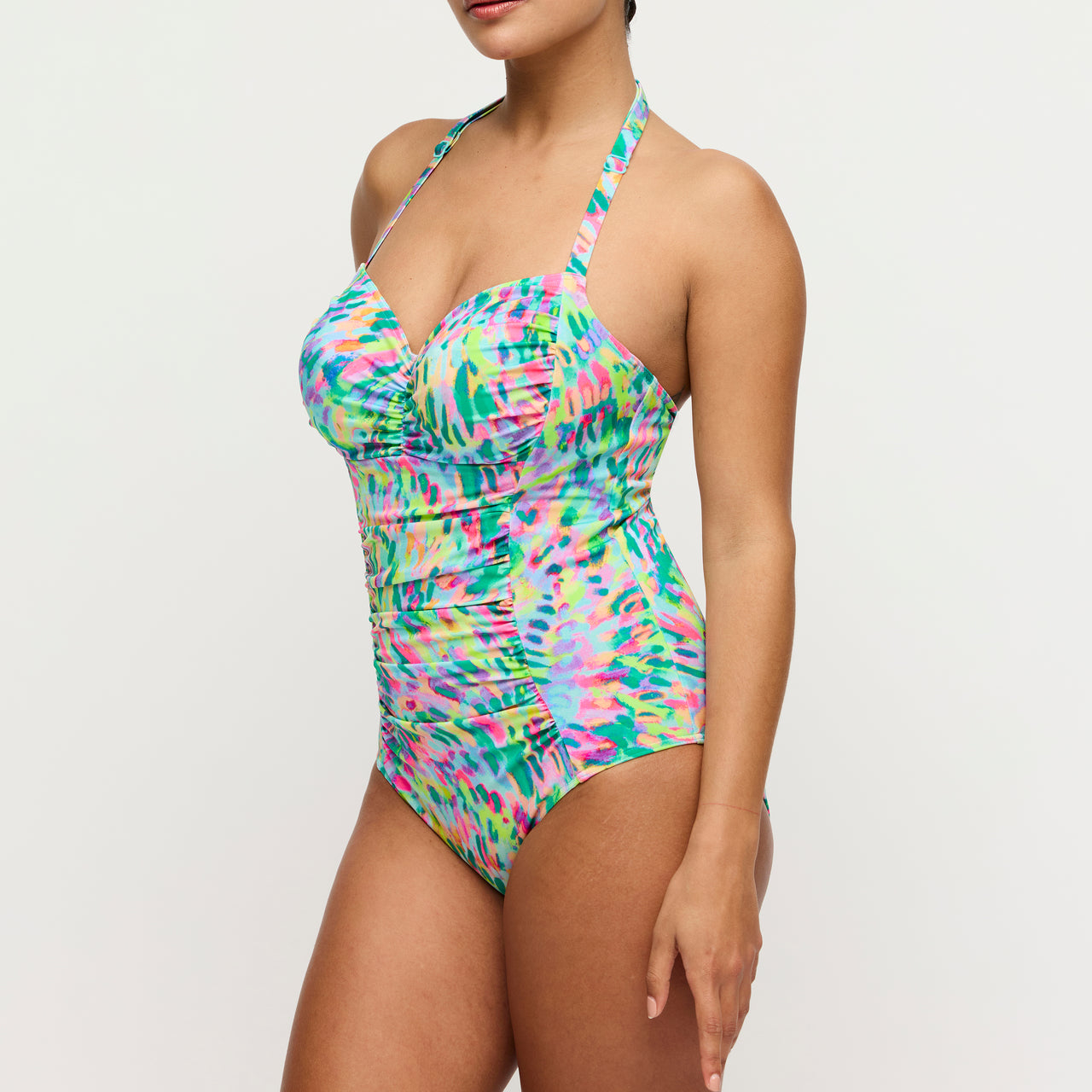Douala Impressionist Summer Full Cup Swimsuit Control