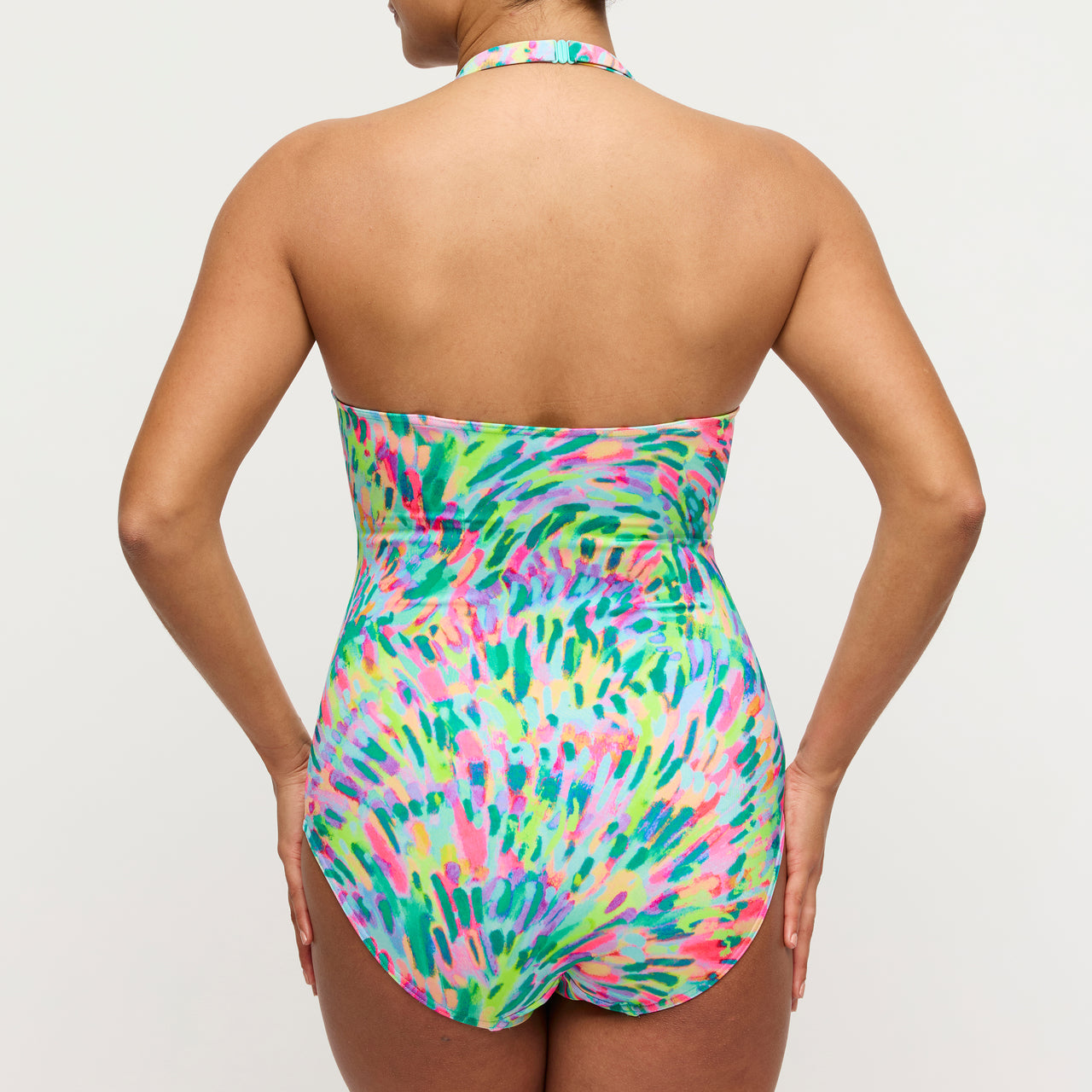 Douala Impressionist Summer Full Cup Swimsuit Control
