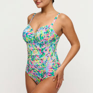 Douala Impressionist Summer Full Cup Swimsuit Control