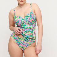 Douala Impressionist Summer Full Cup Tankini