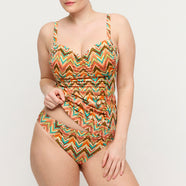 Tubou Ikat Summer Full Cup Tankini
