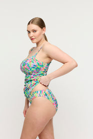 Douala Impressionist Summer Full Cup Tankini
