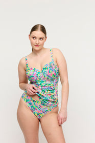 Douala Impressionist Summer Full Cup Tankini