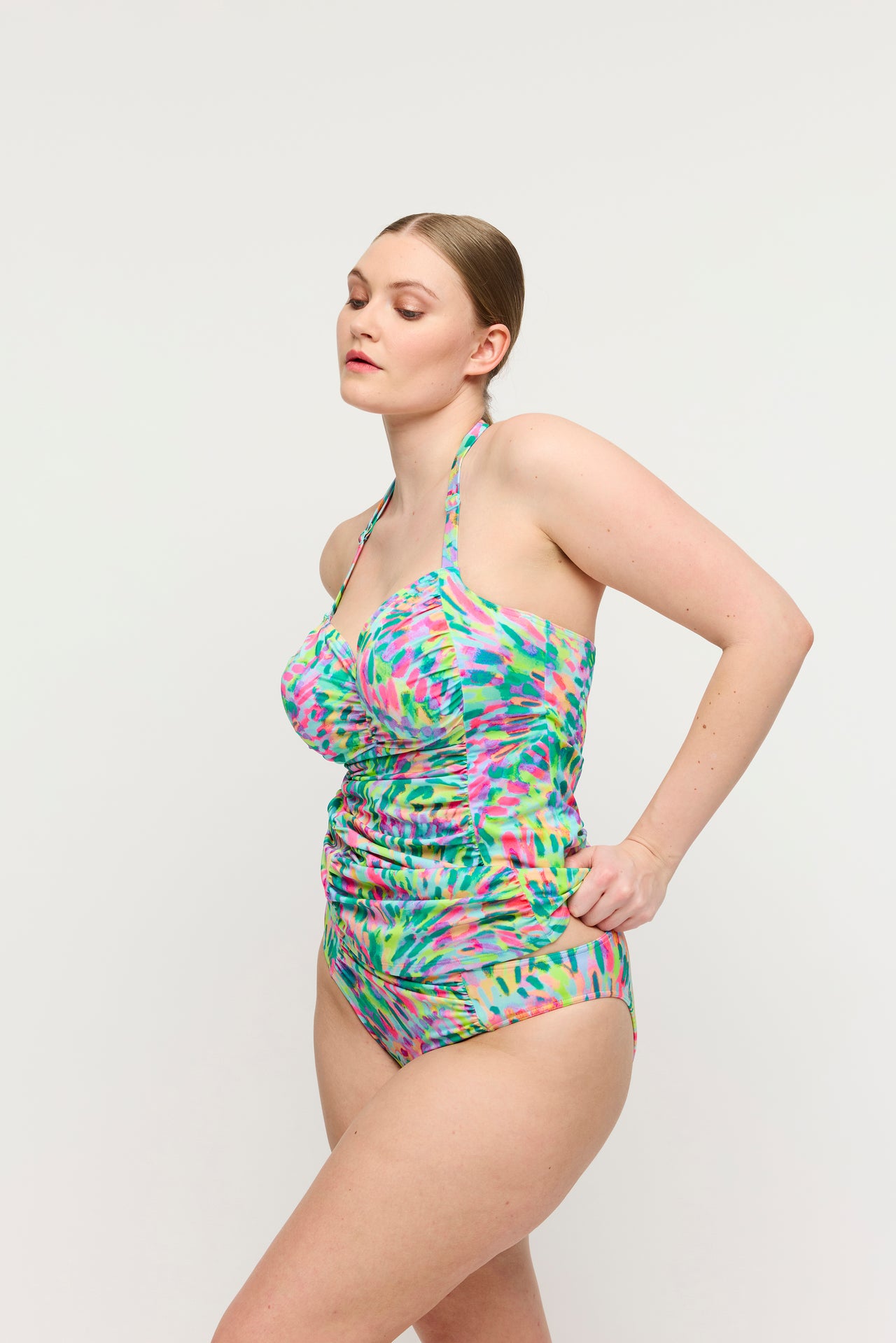 Douala Impressionist Summer Full Cup Tankini
