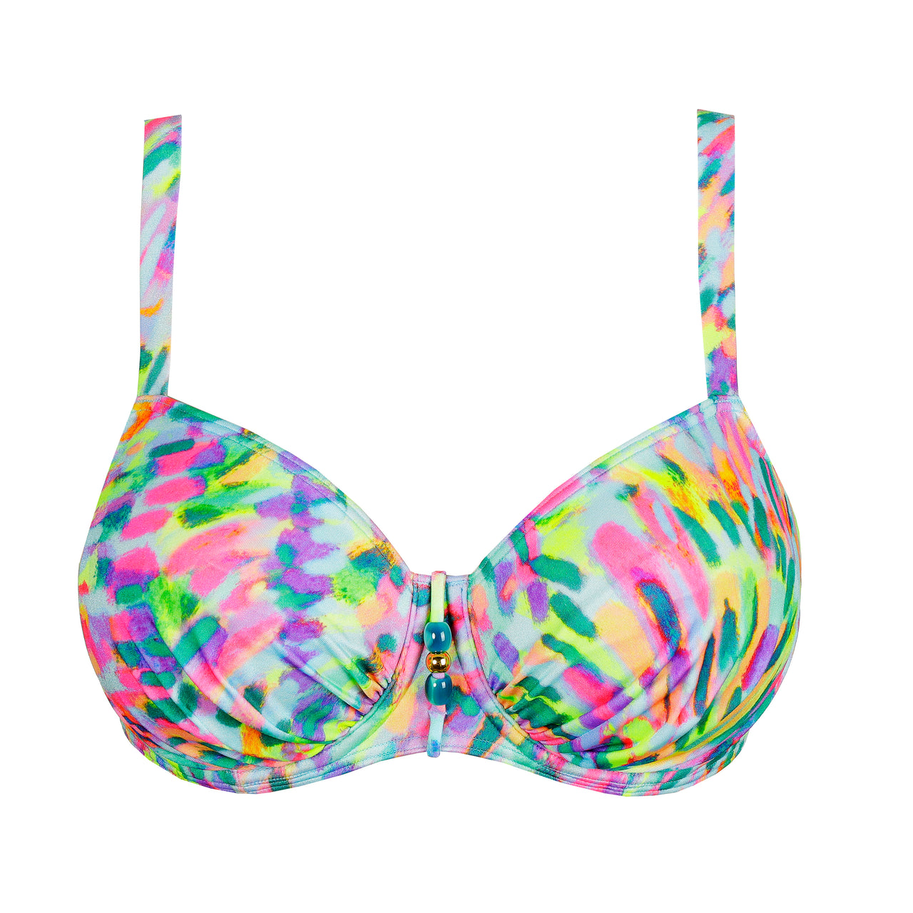 Douala Impressionist Summer Full Cup Bikini Top