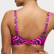 Malabo Hot Pink Zebra Full Cup Bikini Top