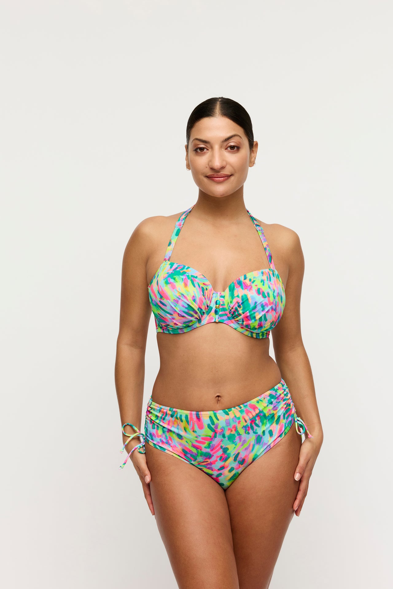 Douala Impressionist Summer Full Cup Bikini Top