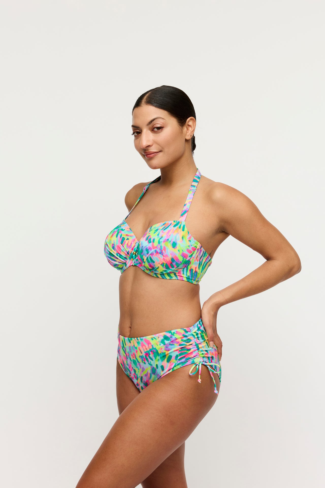 Douala Impressionist Summer Full Cup Bikini Top