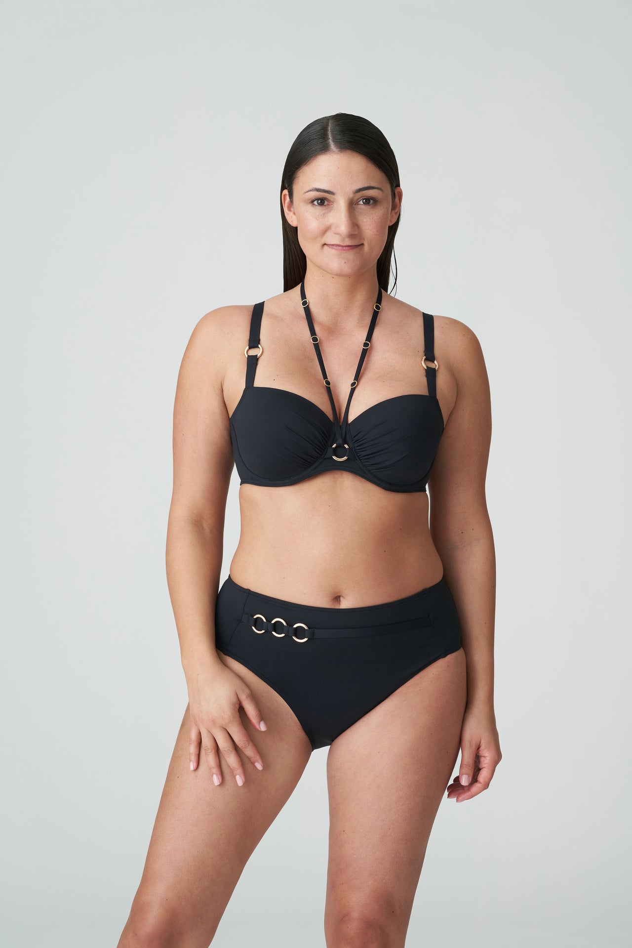 Damietta Black Bikini Full Briefs