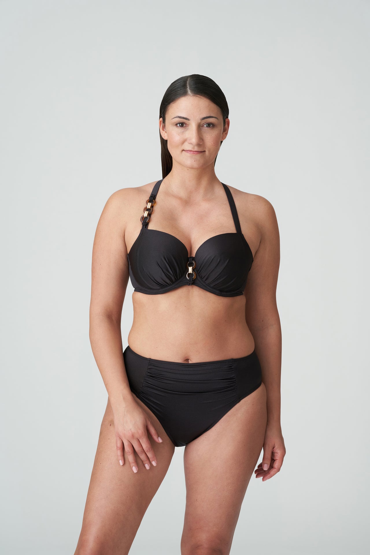 Barrani Roast Coffee Padded Balcony Bikini Top